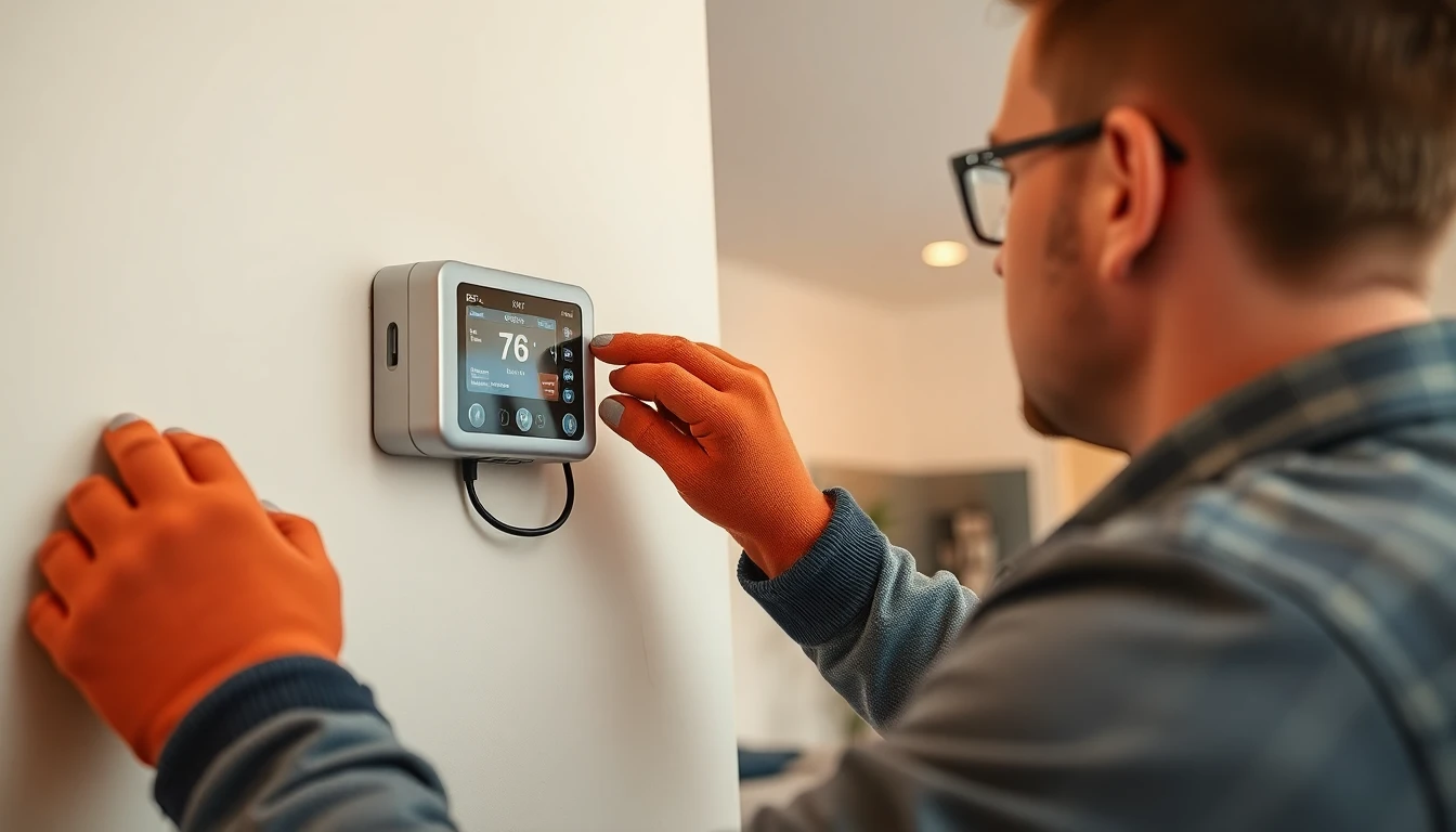 Thermostat installation